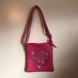 Pink Heart Cutout Crossbody Bag Ita Bag